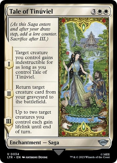 Tale of Tinuviel LTR #34 (Near Mint Uncommon) Magic: The Gathering: Universes Beyond: The Lord of the Rings: Tales of Middle-earth