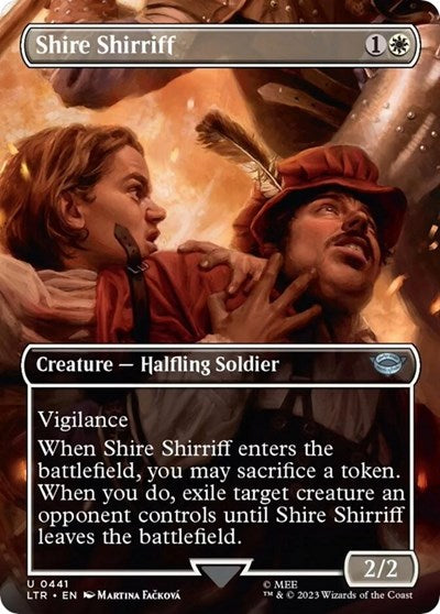 Shire Shirriff Borderless LTR #441 (Near Mint Uncommon) Magic: The Gathering: Universes Beyond: The Lord of the Rings: Tales of Middle-earth