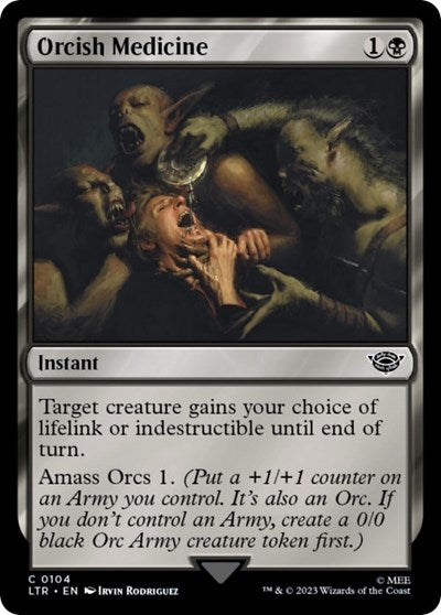 Orcish Medicine LTR #104 (Near Mint Common) Magic: The Gathering: Universes Beyond: The Lord of the Rings: Tales of Middle-earth