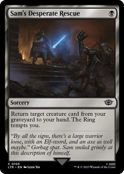 Sams Desperate Rescue LTR #105 (Near Mint Common) Magic: The Gathering: Universes Beyond: The Lord of the Rings: Tales of Middle-earth