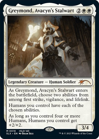 Greymond Avacyns Stalwart SLX #18 (Near Mint Mythic Rare) Magic: The Gathering: SLX Cards