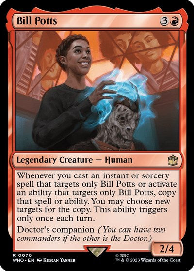 Bill Potts WHO #76 (Near Mint Rare) Magic: The Gathering: Universes Beyond: Doctor Who