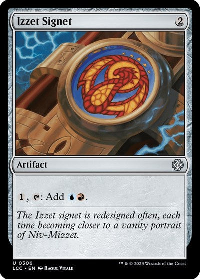 Izzet Signet LCC #306 (Near Mint Common) Magic: The Gathering: Commander: The Lost Caverns of Ixalan