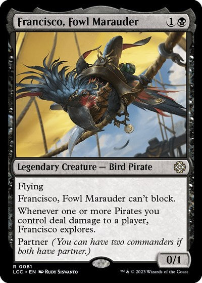 Francisco Fowl Marauder LCC #81 (Near Mint Rare) Magic: The Gathering: Commander: The Lost Caverns of Ixalan