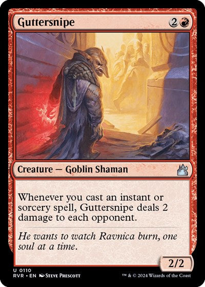 Guttersnipe RVR #110 (Near Mint Uncommon) Magic: The Gathering: Ravnica Remastered