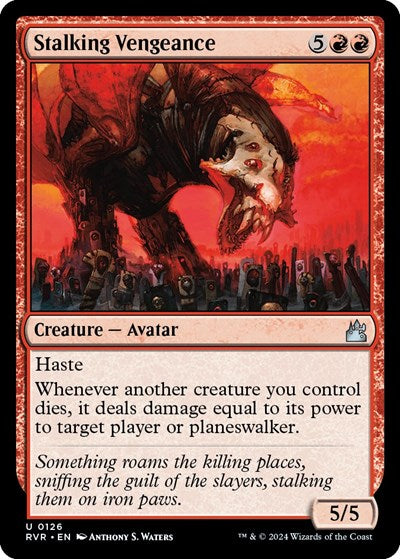 Stalking Vengeance RVR #126 (Near Mint Uncommon) Magic: The Gathering: Ravnica Remastered