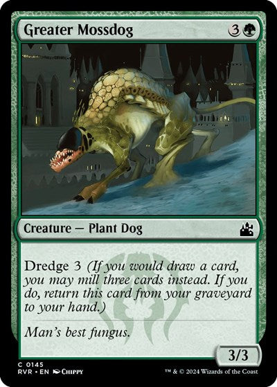 Greater Mossdog RVR #145 (Near Mint Common) Magic: The Gathering: Ravnica Remastered