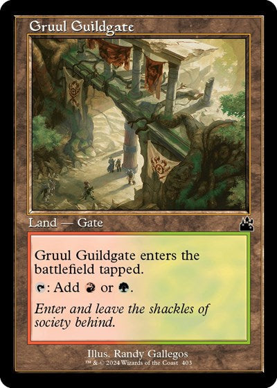 Gruul Guildgate Retro Frame RVR #403 (Near Mint Common) Magic: The Gathering: Ravnica Remastered