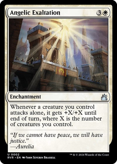 Angelic Exaltation RVR #2 (Near Mint Uncommon) Magic: The Gathering: Ravnica Remastered