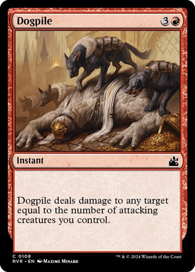 Dogpile RVR #108 (Near Mint Common) Magic: The Gathering: Ravnica Remastered