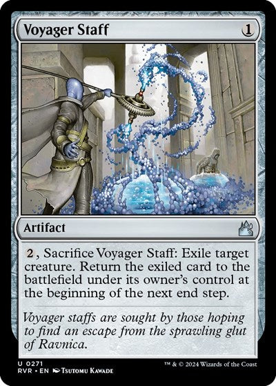 Voyager Staff RVR #271 (Near Mint Uncommon) Magic: The Gathering: Ravnica Remastered