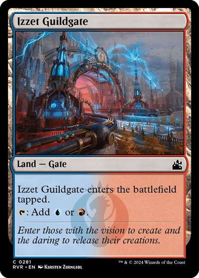 Izzet Guildgate RVR #281 (Near Mint Common) Magic: The Gathering: Ravnica Remastered