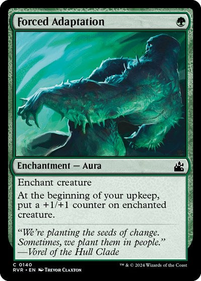 Forced Adaptation RVR #140 (Near Mint Common) Magic: The Gathering: Ravnica Remastered