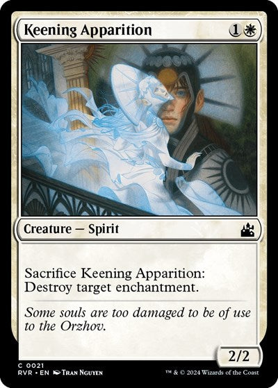 Keening Apparition RVR #21 (Near Mint Common) Magic: The Gathering: Ravnica Remastered