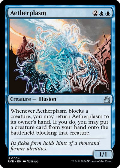 Aetherplasm RVR #34 (Near Mint Uncommon) Magic: The Gathering: Ravnica Remastered