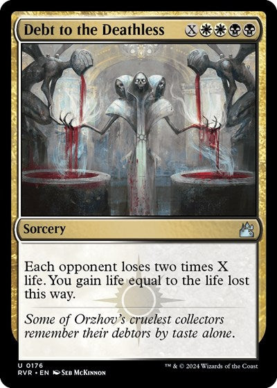 Debt to the Deathless RVR #176 (Near Mint Uncommon) Magic: The Gathering: Ravnica Remastered