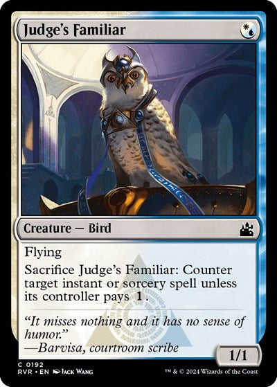 Judges Familiar RVR #192 (Near Mint Common) Magic: The Gathering: Ravnica Remastered