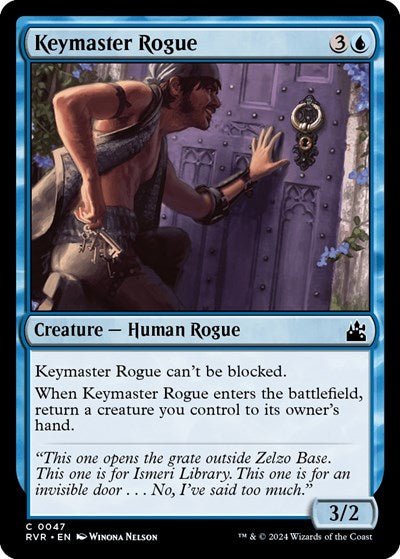 Keymaster Rogue RVR #47 (Near Mint Common) Magic: The Gathering: Ravnica Remastered