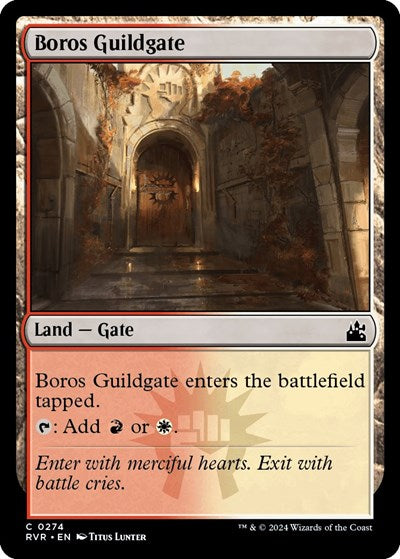 Boros Guildgate RVR #274 (Near Mint Common) Magic: The Gathering: Ravnica Remastered