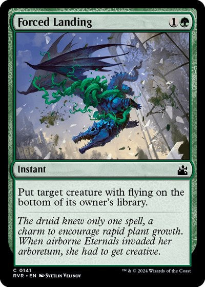Forced Landing RVR #141 (Near Mint Common) Magic: The Gathering: Ravnica Remastered