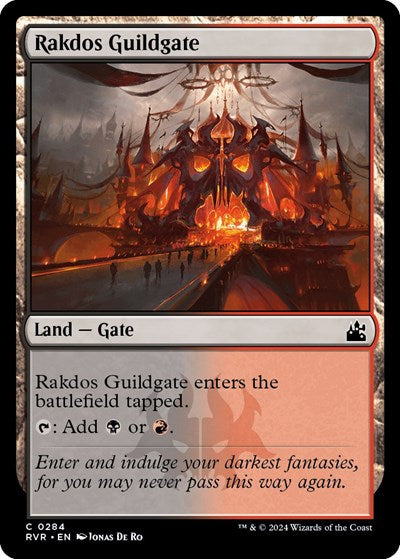 Rakdos Guildgate RVR #284 (Near Mint Common) Magic: The Gathering: Ravnica Remastered