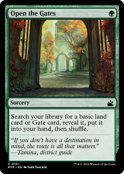 Open the Gates RVR #151 (Near Mint Common) Magic: The Gathering: Ravnica Remastered