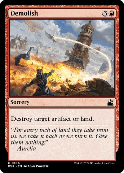 Demolish RVR #106 (Near Mint Common) Magic: The Gathering: Ravnica Remastered