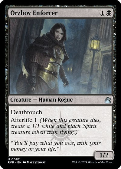 Orzhov Enforcer RVR #87 (Near Mint Uncommon) Magic: The Gathering: Ravnica Remastered