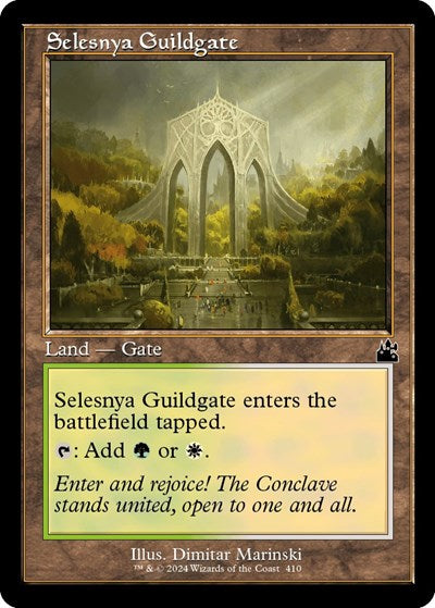 Selesnya Guildgate Retro Frame RVR #410 (Near Mint Common) Magic: The Gathering: Ravnica Remastered
