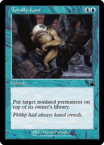 Totally Lost Retro Frame RVR #321 (Near Mint Common) Magic: The Gathering: Ravnica Remastered