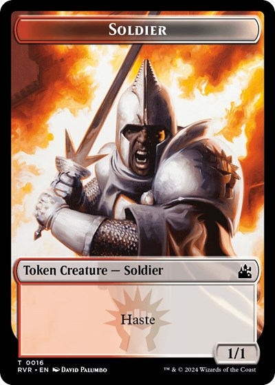 Soldier Token RVR #16 (Near Mint T) Magic: The Gathering: Ravnica Remastered