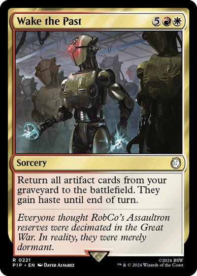 Wake the Past PIP #221 (Near Mint Rare) Magic: The Gathering: Universes Beyond: Fallout