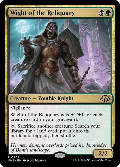 Wight of the Reliquary MH3 #207 (Near Mint Rare) Magic: The Gathering: Modern Horizons 3