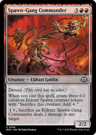 Spawn Gang Commander MH3 #140 (Near Mint Uncommon) Magic: The Gathering: Modern Horizons 3