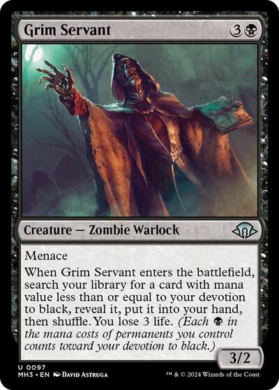 Grim Servant MH3 #97 (Near Mint Uncommon) Magic: The Gathering: Modern Horizons 3