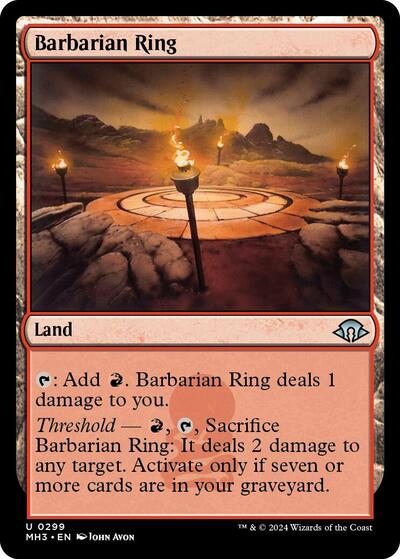 Barbarian Ring MH3 #299 (Near Mint Uncommon) Magic: The Gathering: Modern Horizons 3