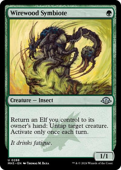 Wirewood Symbiote MH3 #288 (Near Mint Uncommon) Magic: The Gathering: Modern Horizons 3