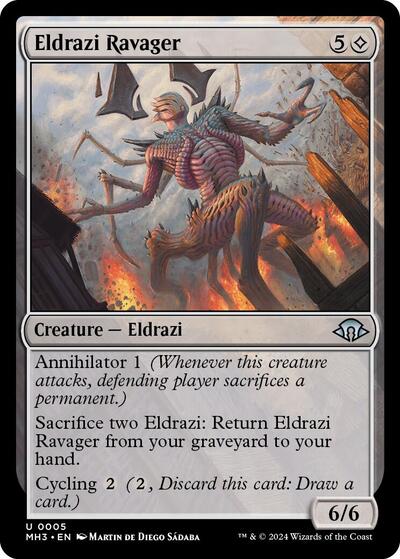 Eldrazi Ravager MH3 #5 (Near Mint Uncommon) Magic: The Gathering: Modern Horizons 3