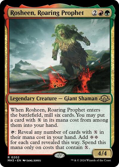 Rosheen Roaring Prophet MH3 #202 (Near Mint Rare) Magic: The Gathering: Modern Horizons 3