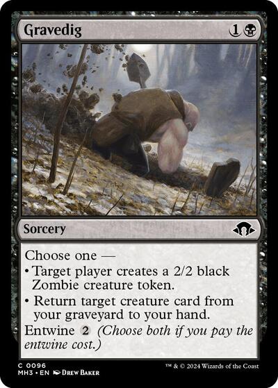 Gravedig Modern Horizons 3 MH3 #96 (Common) Magic: The Gathering: