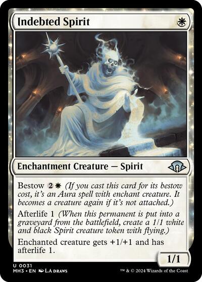 Indebted Spirit MH3 #31 (Near Mint Uncommon) Magic: The Gathering: Modern Horizons 3