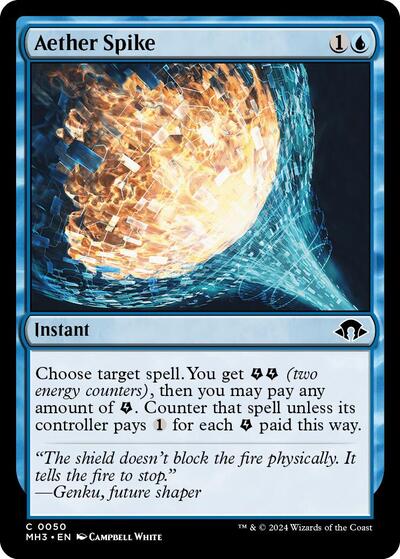 Aether Spike MH3 #50 (Near Mint Common) Magic: The Gathering: Modern Horizons 3