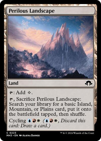 Perilous Landscape MH3 #223 (Near Mint Common) Magic: The Gathering: Modern Horizons 3