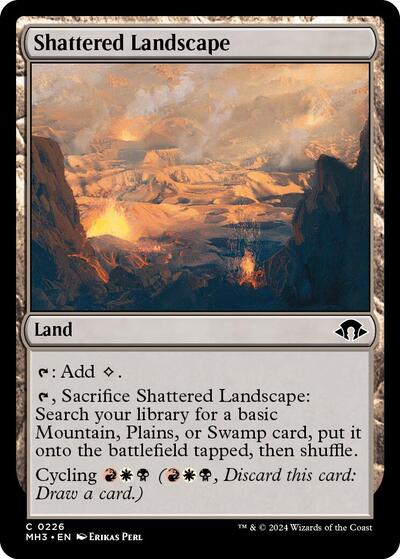 Shattered Landscape MH3 #226 (Near Mint Common) Magic: The Gathering: Modern Horizons 3