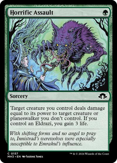 Horrific Assault Modern Horizons 3 MH3 #157 (Common) Magic: The Gathering: