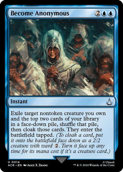 Become Anonymous ACR #14 (Near Mint Uncommon) Magic: The Gathering: Universes Beyond: Assassin's Creed