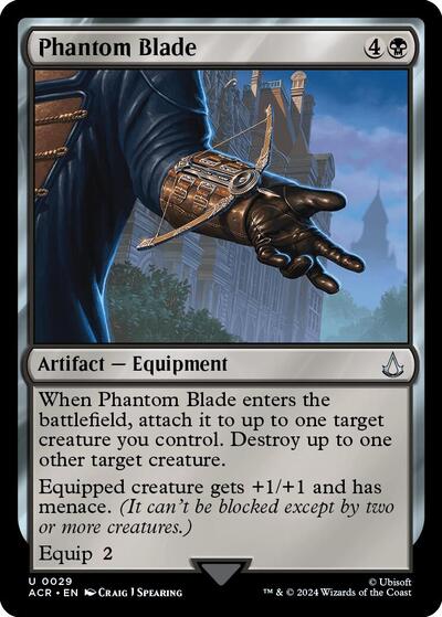 Phantom Blade Foil ACR #29 (Near Mint Uncommon) Magic: The Gathering: Universes Beyond: Assassin's Creed