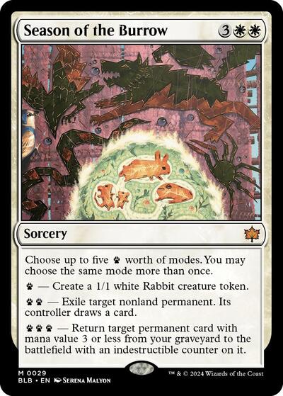 Season of the Burrow BLB #29 (Near Mint Mythic Rare) Magic: The Gathering: Bloomburrow