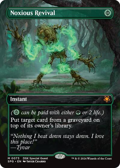 Noxious Revival Borderless SPG #73 (Near Mint Mythic Rare) Magic: The Gathering: Special Guests