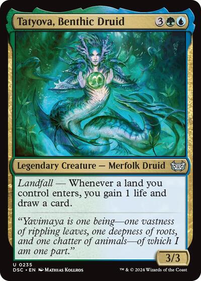 Tatyova Benthic Druid DSC #235 (Near Mint Uncommon) Magic: The Gathering: Commander: Duskmourn: House of Horror